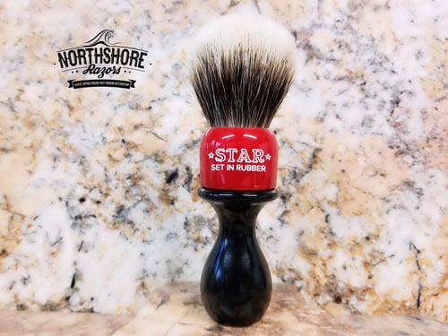 Image of BRUSHES STAR/KAMBRO RED OVER BLACK