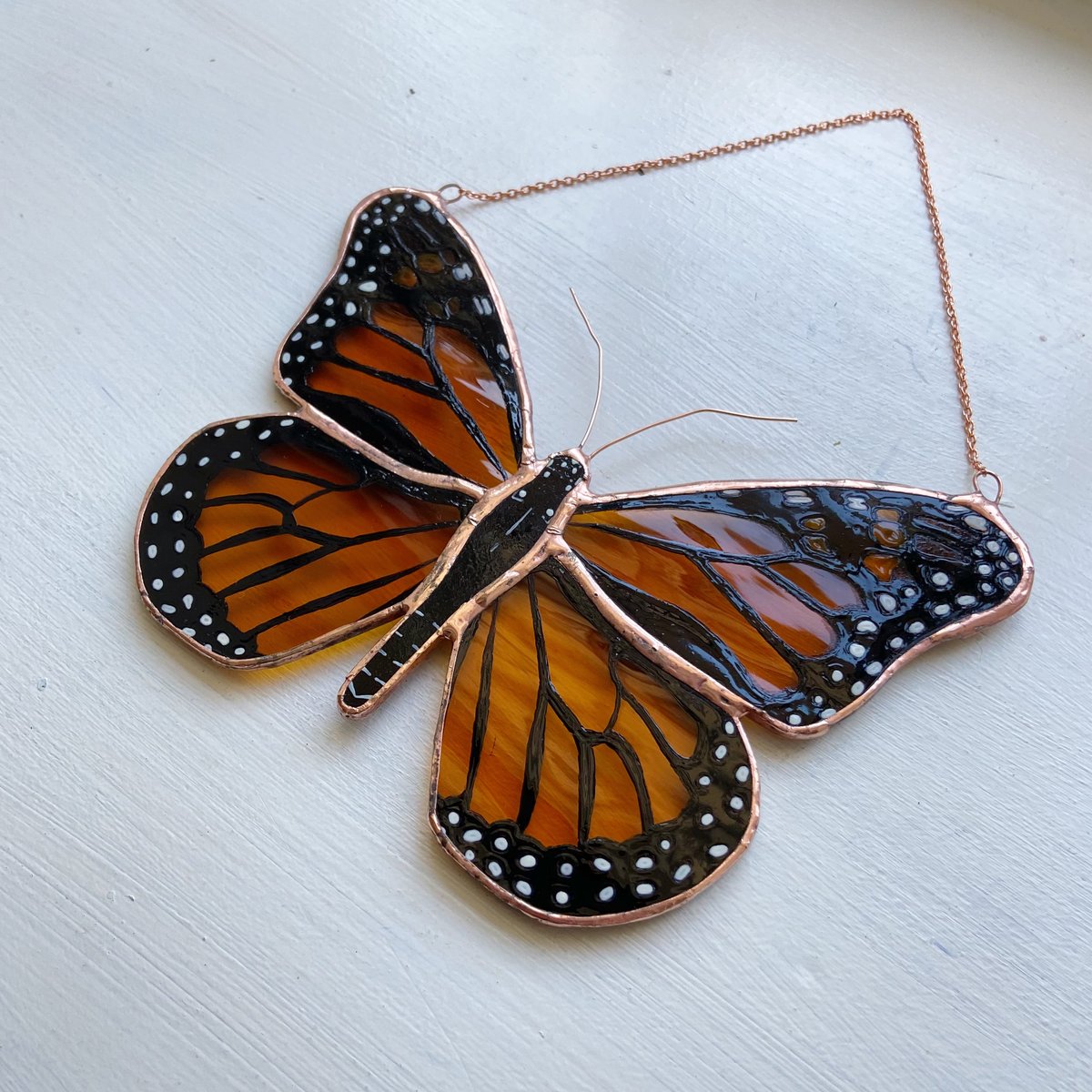 Metal Beads 16x11mm Metal Monarch Butterfly Beads - TC5520 - Qty 5