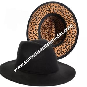 Image of S & S Leopard Fedora with Hat Belt (56-58cm)
