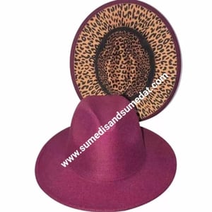 Image of S & S Leopard Fedora with Hat Belt (56-58cm) 