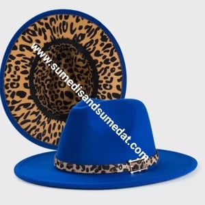 Image of S & S Leopard Fedora with Hat Belt (56-58cm)