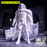 Image 2 of Custom Wired Cape for Mezco or Marvel Legends Moon Knight