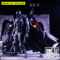 Image 2 of Custom Wired Cape and Scarf for Mcfarlane Grim Knight Batman