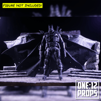 Image 4 of Custom Wired Cape and Scarf for Mcfarlane Grim Knight Batman