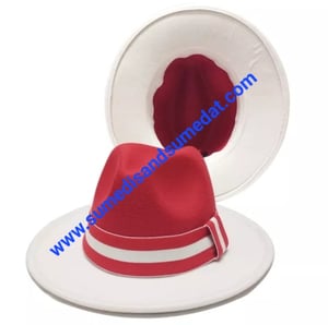 Image of S & S Double Colors Fedoras with Hat Band