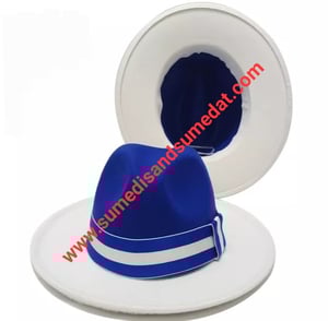 Image of S & S Double Colors Fedoras with Hat Band