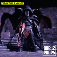 Image 1 of Custom Wired Cape and Utility Belt for Mythic Legions Malepharr