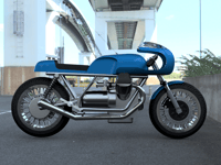 Image 2 of 1/64 Scale Cafe Racer Motorcycle