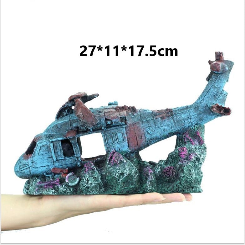 Beautiful Fish tank Ornament decorations Airplane Aquarium Decor AAPET
