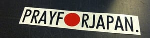 Image of Pray for Japan Decal - Black