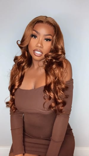 Image of Auburn Brown & Ginger Highlight 13x4 Lace Front - 22”