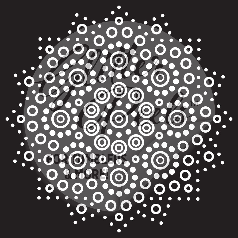 Dot Mandala GlitterPeel