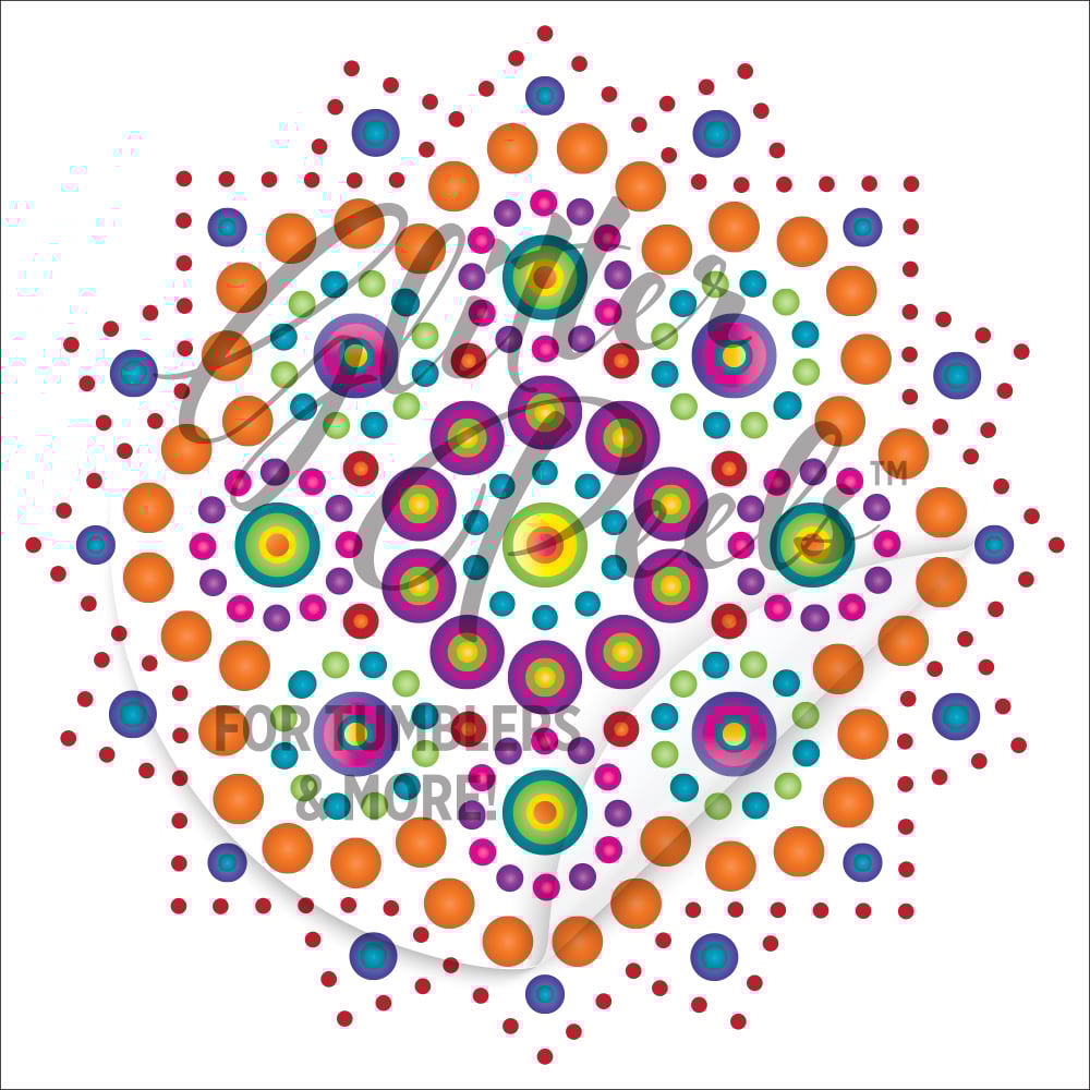 Dot Mandala GlitterPeel
