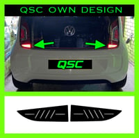 X2 Vw Up! Pre face lift rear reflector overlay stickers 