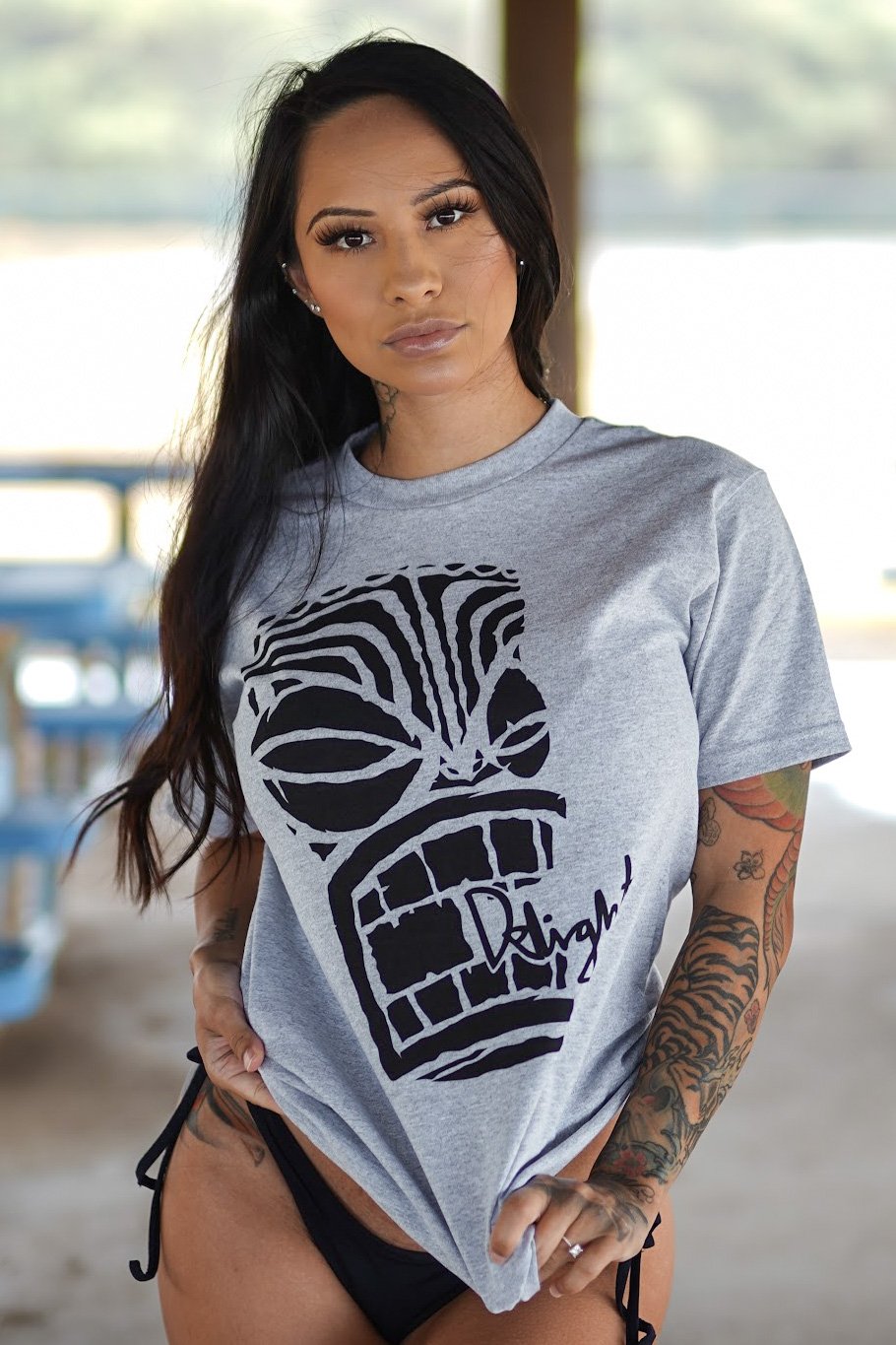 Delight Throwback 2013 - Tiki Tee (Grey) | Delight Brand Clothing