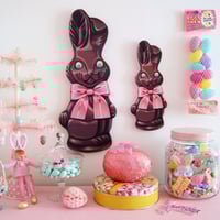 Image 2 of Chocolate Easter bunny plaque 10”