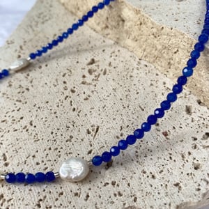 Image of ISLA NECKLACE BLUE AGATE