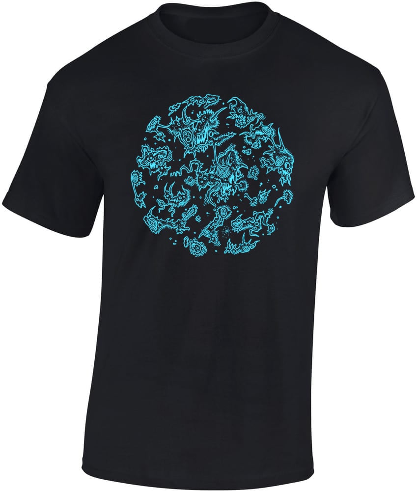 "Blue Mutant Germs" T shirt 