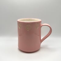 Image 1 of Pink Retro Strawberry Ceramic Mug