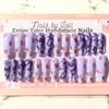 Lilac Butterfly Handmade Press on Nail Set