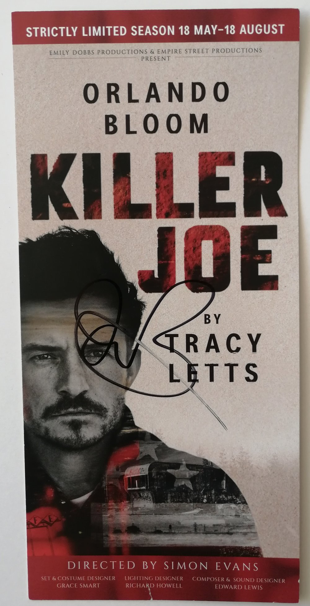 Orlando Bloom Killer Joe Signed Flyer