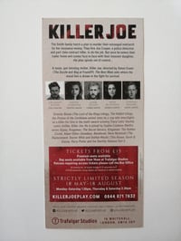 Image 2 of Orlando Bloom Killer Joe Signed Flyer