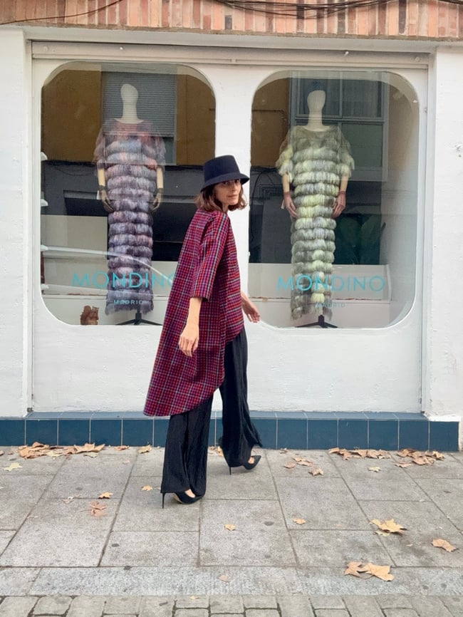 AMAZONA KAFTAN IN MULTICOLOUR CHECKS