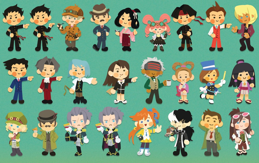 Image of Ace Attorney Mix and Match Standees