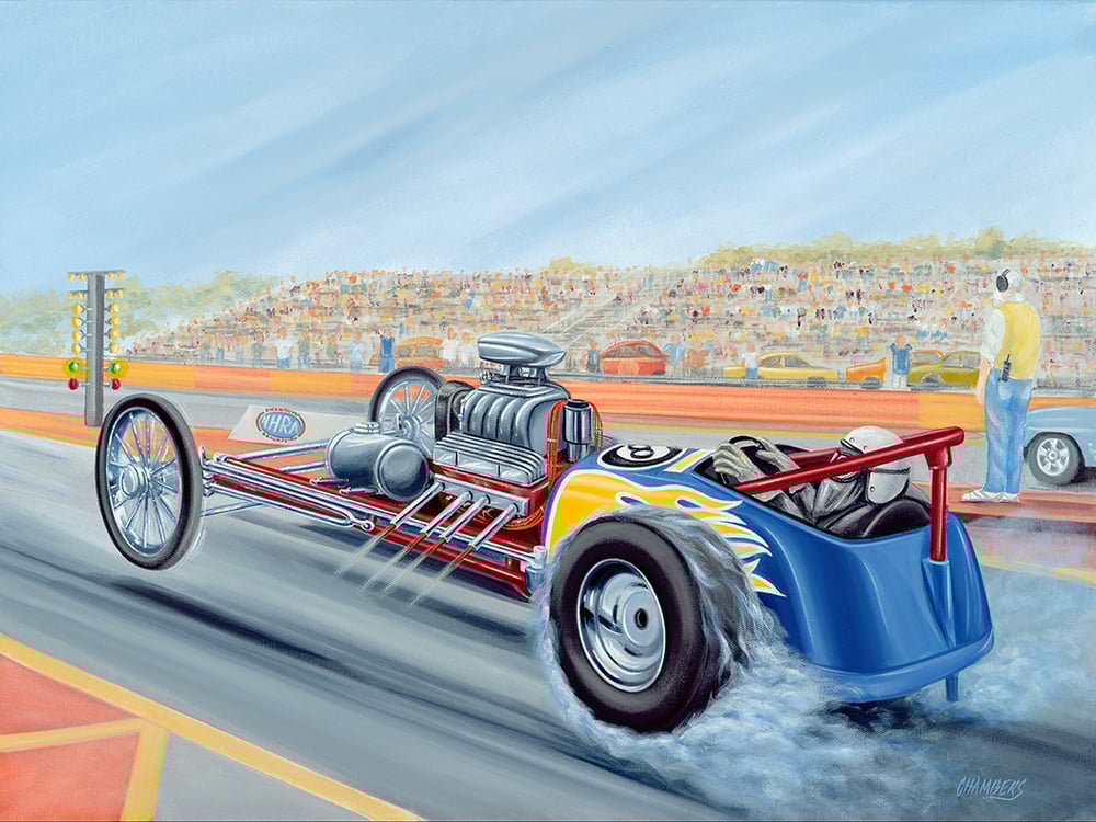 Image of Fireball Dragster (11x14" Giclee Print)