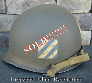 Image of WWII McCord M1 Helmet 3rd Infantry Division, 7th Infantry Regiment