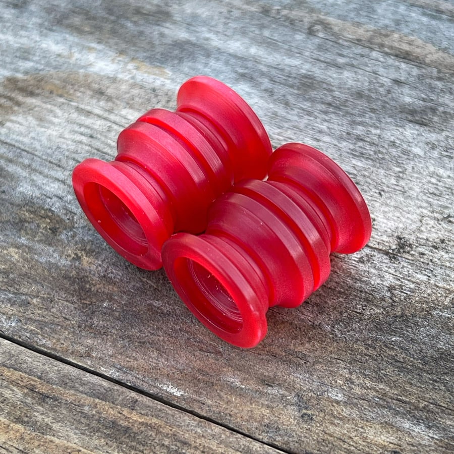 Image of *1 Per Person* Red Acrylic with a Little Bit of Iridescence