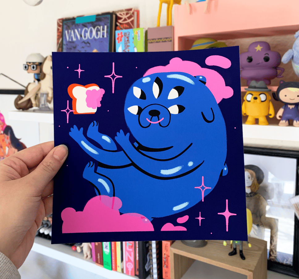 Image of Jake the Dog Alien Print 