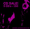 CD SALE - 5 CD'S FOR $50