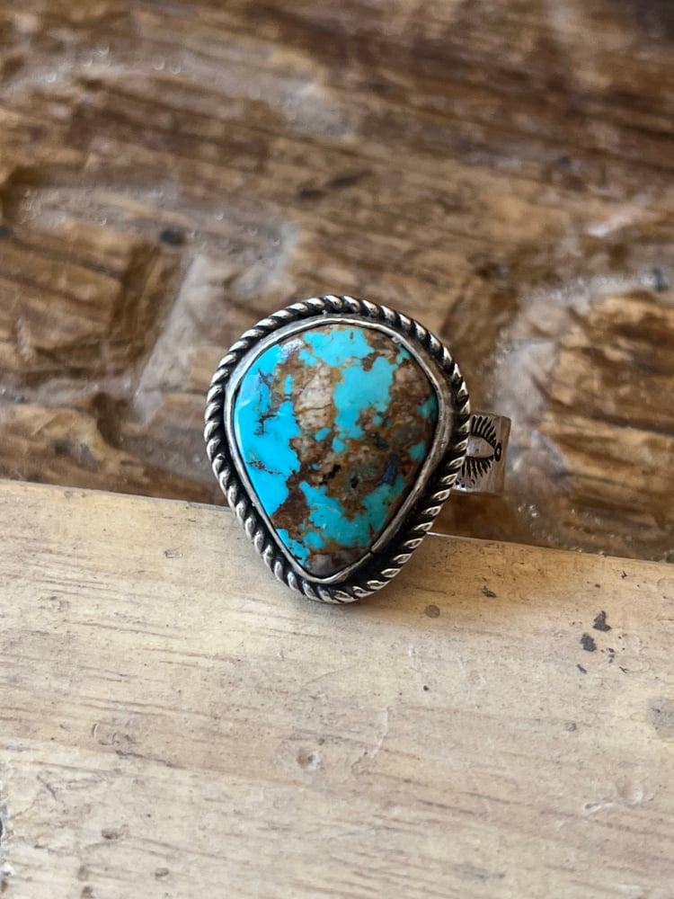 Image of Josh Rivera Natural Pilot Mountain Stamped Ring
