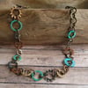 Rustic Southwestern Style Washer Chain Necklace