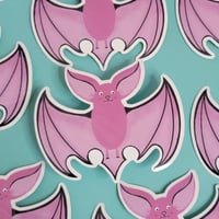 Image 1 of Pinky Bat Vinyl Sticker 