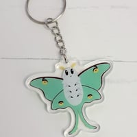 Image 2 of Luna the Moth Acrylic Keychain