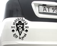 Image 3 of Lemmy Kilmister sticker Motörhead vinyl Decal R.I.P Legend In Memory