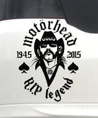 Image 4 of Lemmy Kilmister sticker Motörhead vinyl Decal R.I.P Legend In Memory