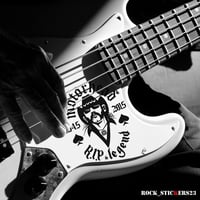 Image 1 of Lemmy Kilmister sticker Motörhead vinyl Decal R.I.P Legend In Memory