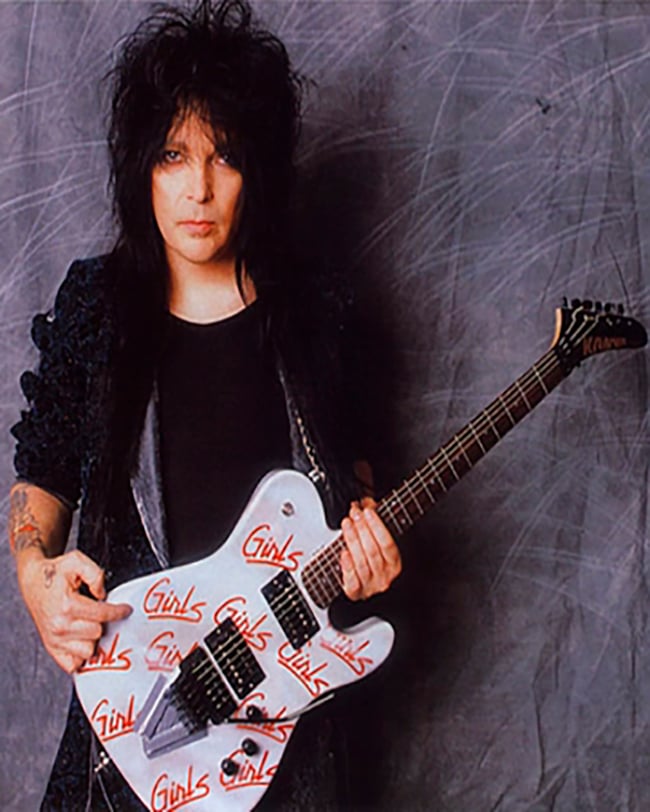 Mick Mars Girls Girls Girls guitar stickers Kramer Telecaster Motley