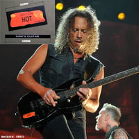 Image 1 of Caution HOT stickers Kirk Hammett guitar vinyl decal ESP KH-2