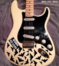 Image 3 of Billy Corgan bat strat stickers Smashing Pumpkins guitar decal rock set 39