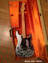 Image 4 of Billy Corgan bat strat stickers Smashing Pumpkins guitar decal rock set 39