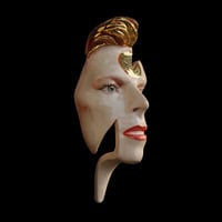 Image 2 of 'Ziggy Flash' David Bowie Painted Ceramic Face Sculpture