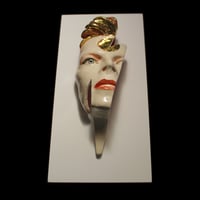 Image 3 of 'Ziggy Flash' David Bowie Painted Ceramic Face Sculpture