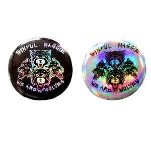 Image of 32mm Wolves Holographic Badges