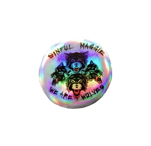 Image of 32mm Wolves Holographic Badges