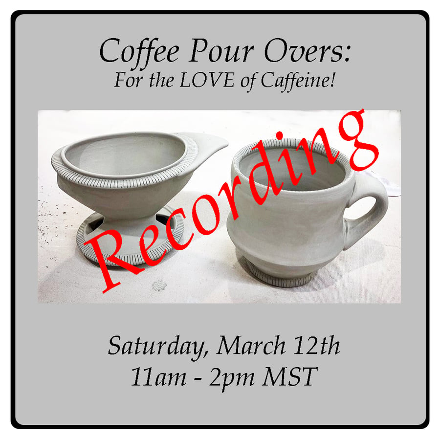 Image of The RECORDING of “Coffee Pour Overs: For the Love of Caffeine!” Online Workshop
