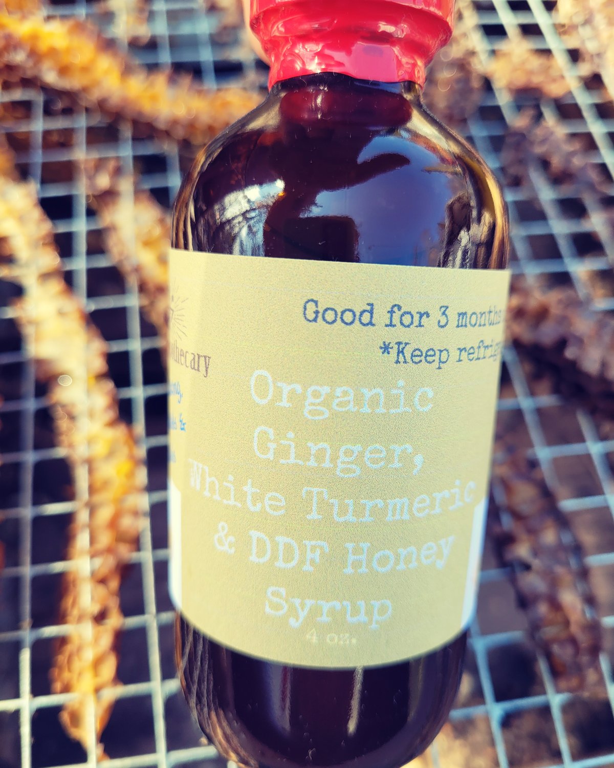 Image of Ginger + White Turmeric Honey Syrup!